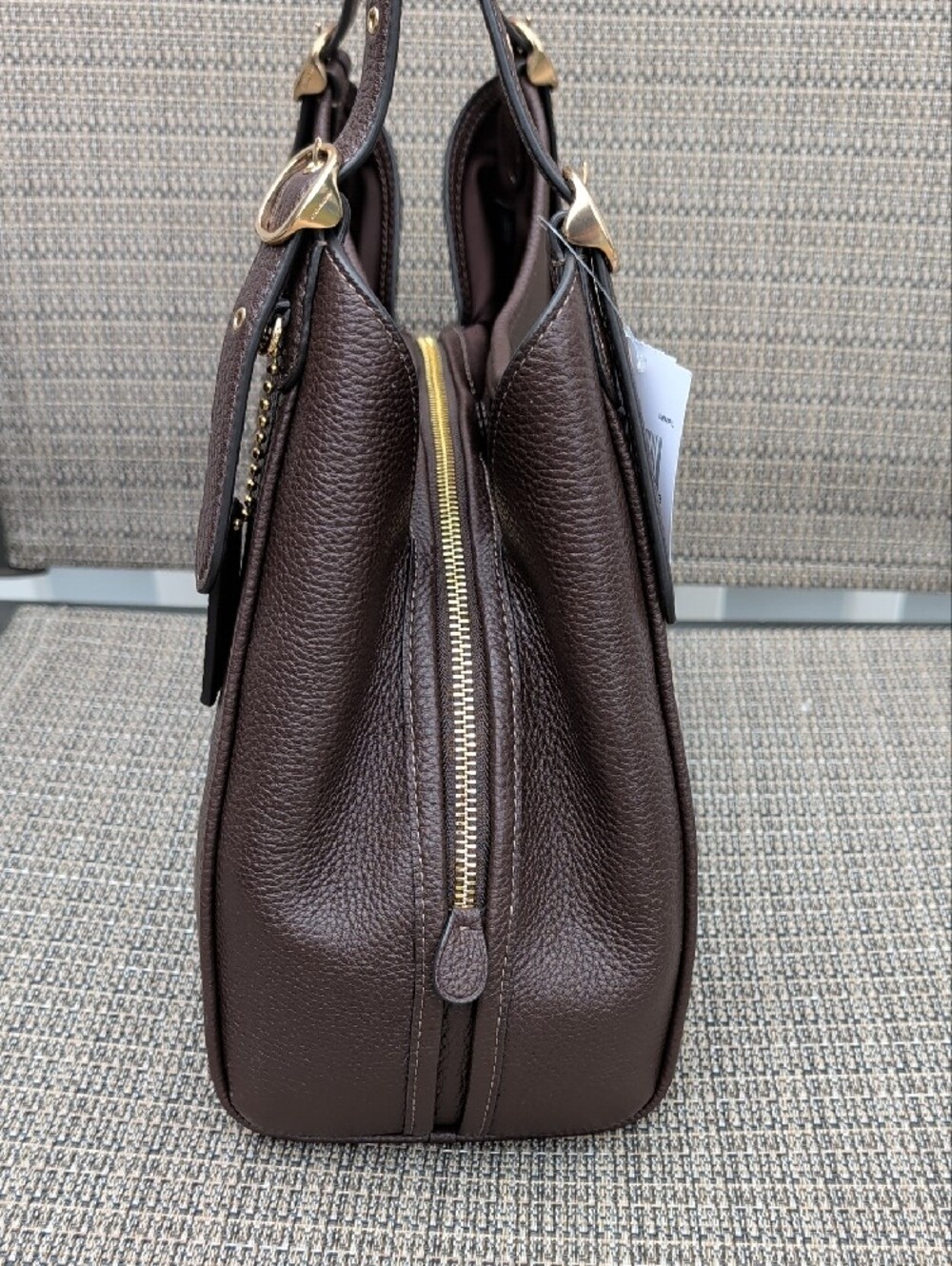 Coach Erin Pebbled Leather Shoulder Bag Maple (CAQ86) NWT - Picture 3 of 12